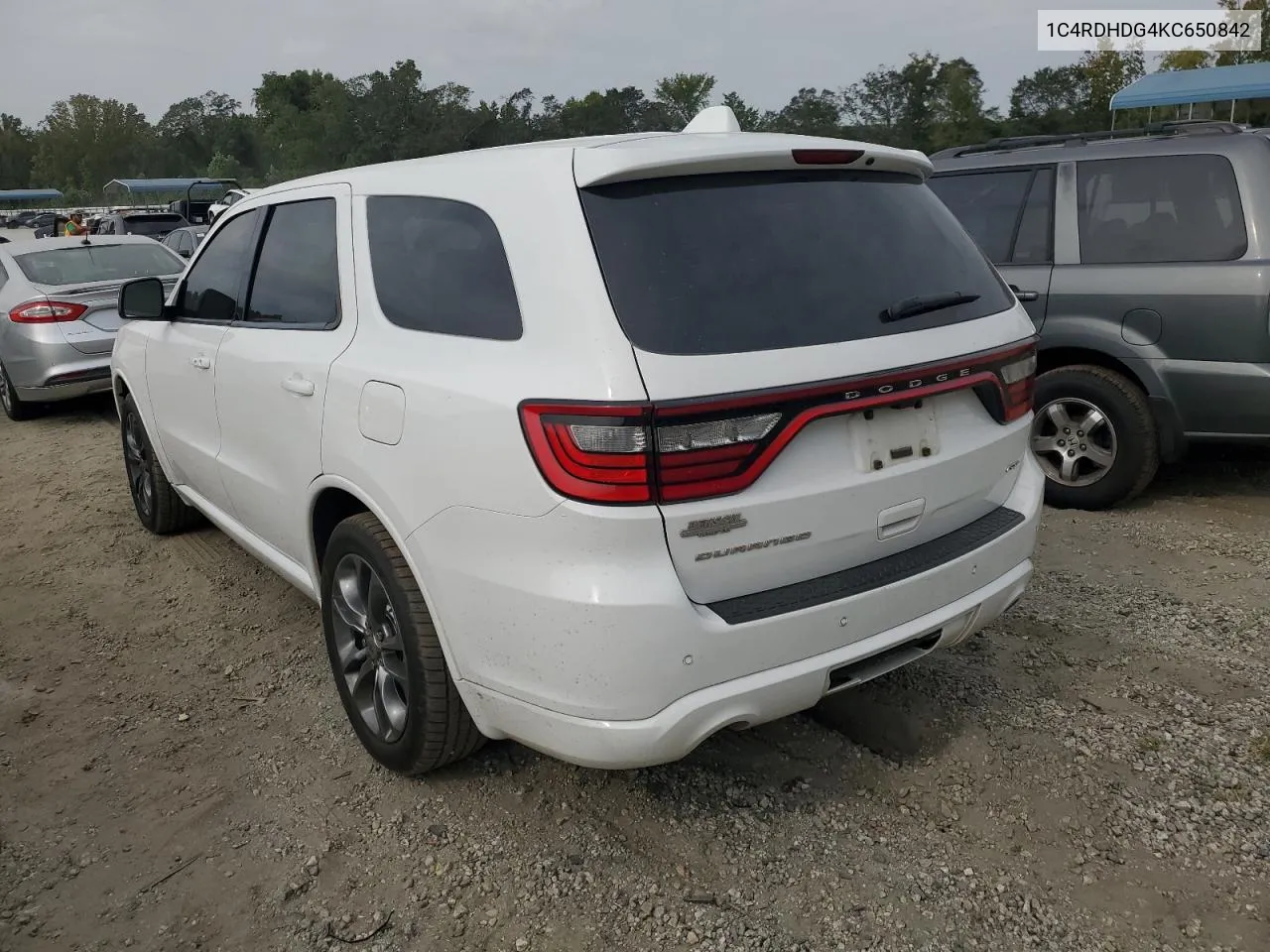 2019 Dodge Durango Gt VIN: 1C4RDHDG4KC650842 Lot: 71244054