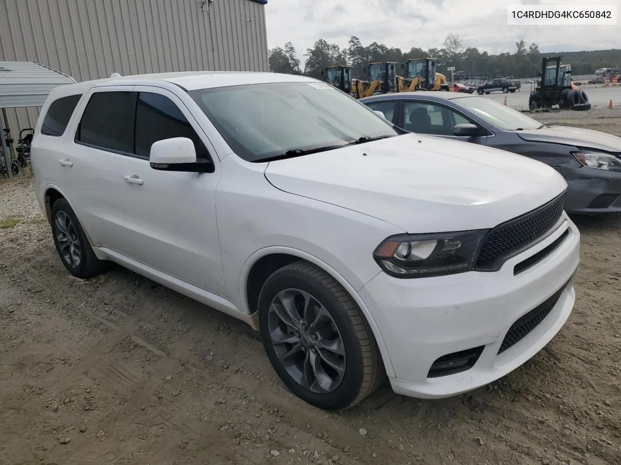 2019 Dodge Durango Gt VIN: 1C4RDHDG4KC650842 Lot: 71244054