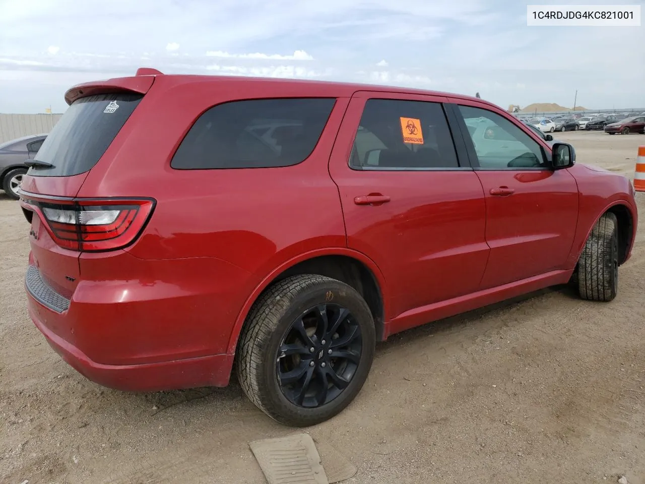 2019 Dodge Durango Gt VIN: 1C4RDJDG4KC821001 Lot: 71771514