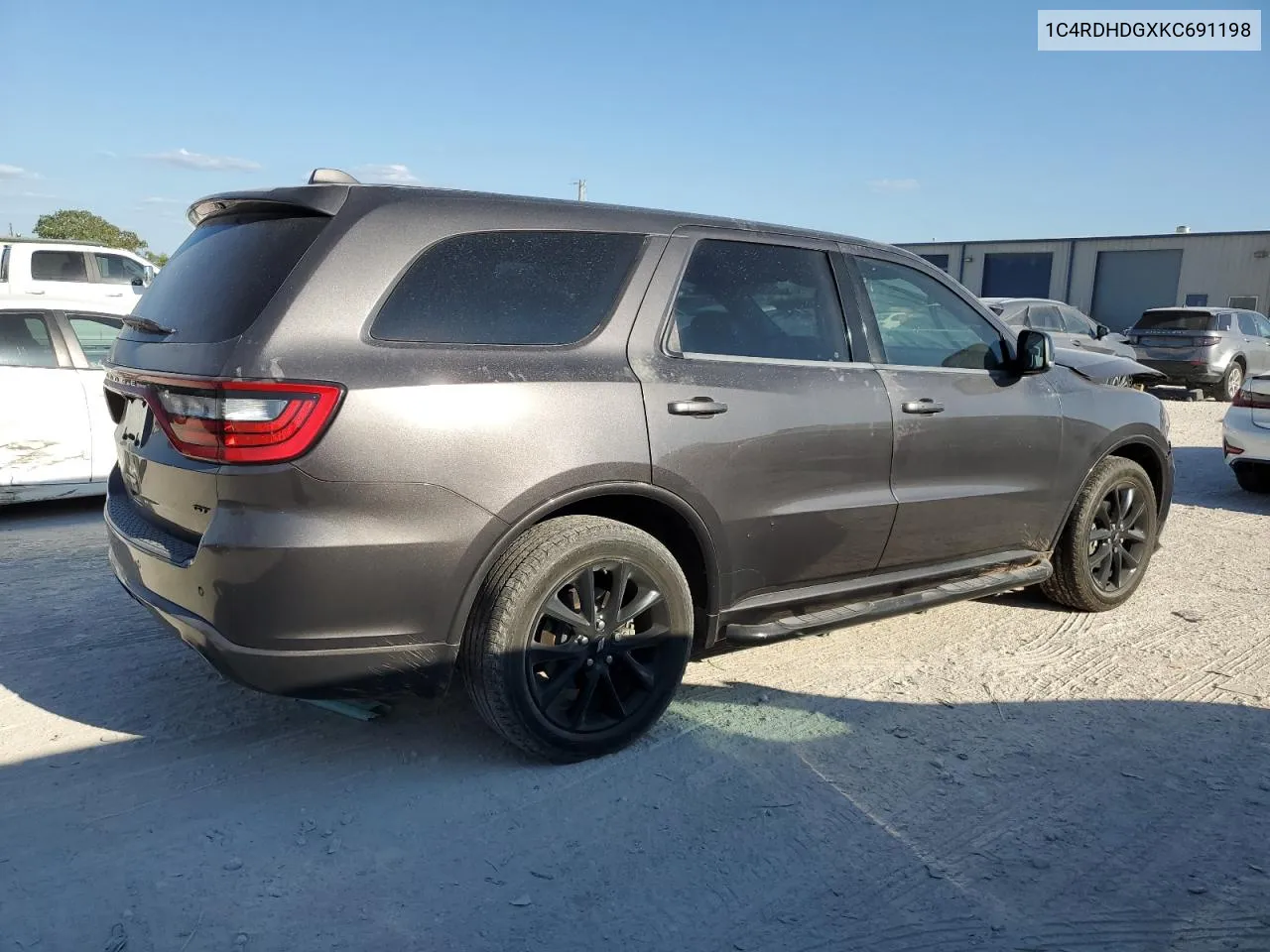 2019 Dodge Durango Gt VIN: 1C4RDHDGXKC691198 Lot: 71887664