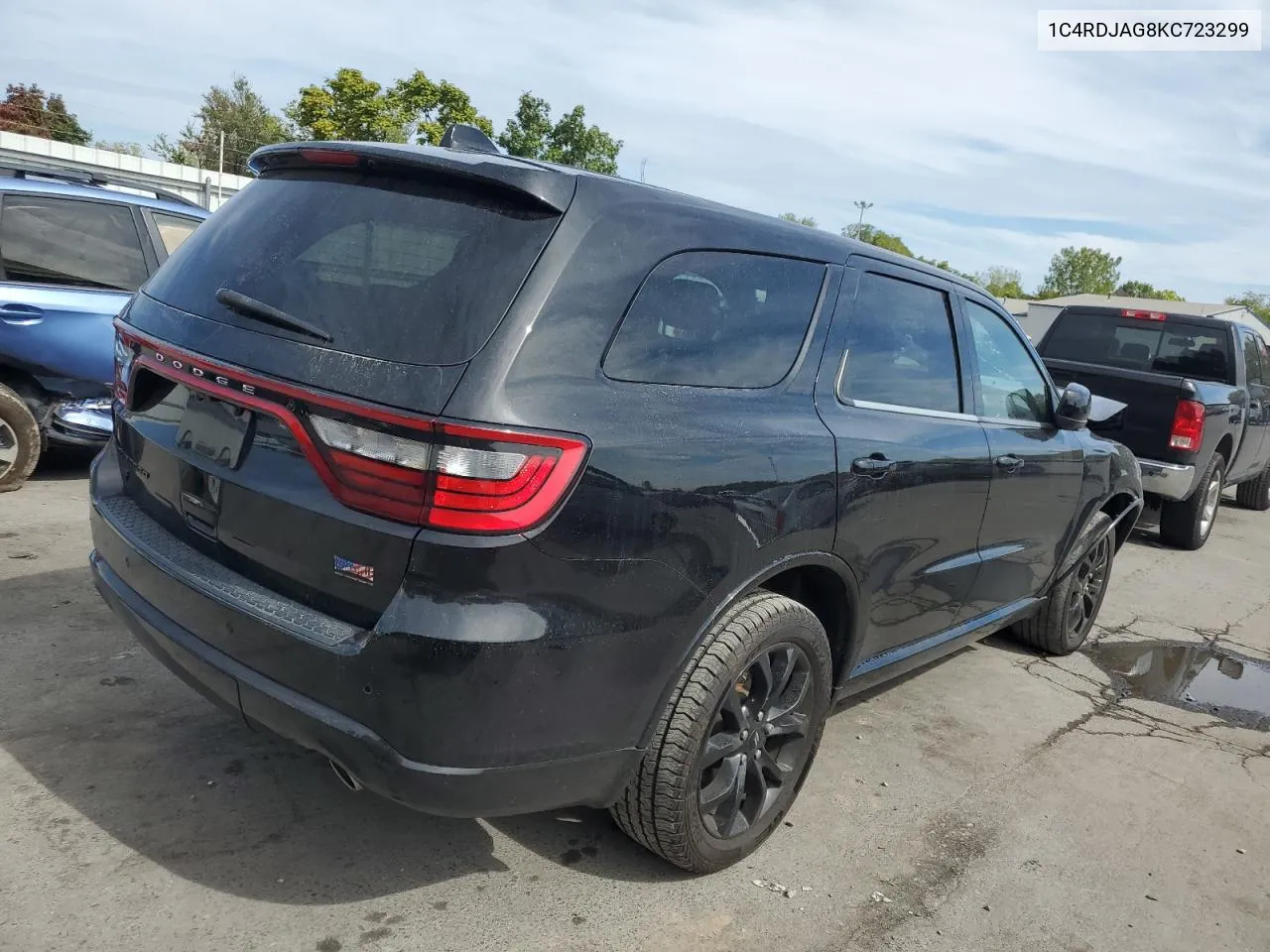 2019 Dodge Durango Sxt VIN: 1C4RDJAG8KC723299 Lot: 71948864