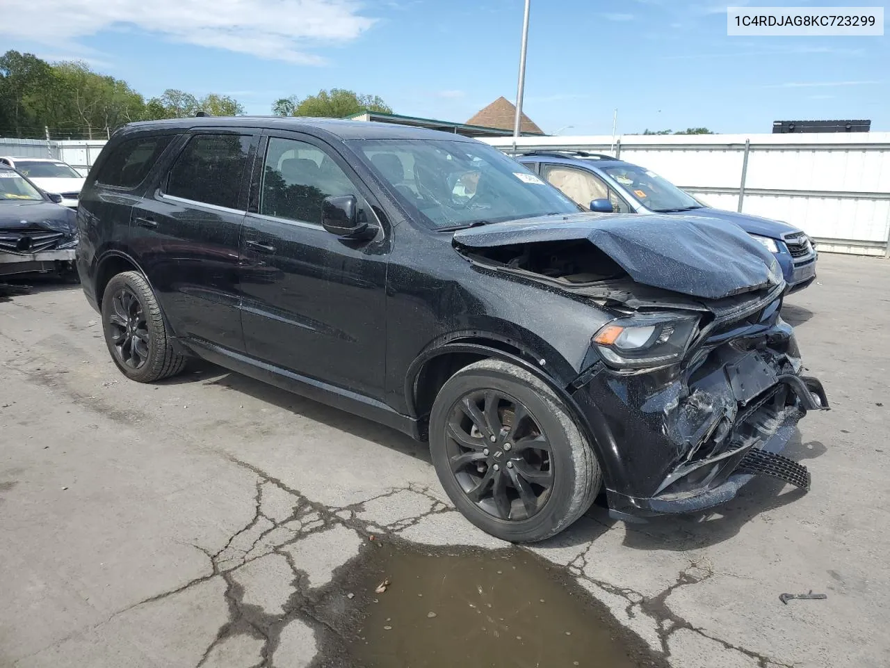 2019 Dodge Durango Sxt VIN: 1C4RDJAG8KC723299 Lot: 71948864