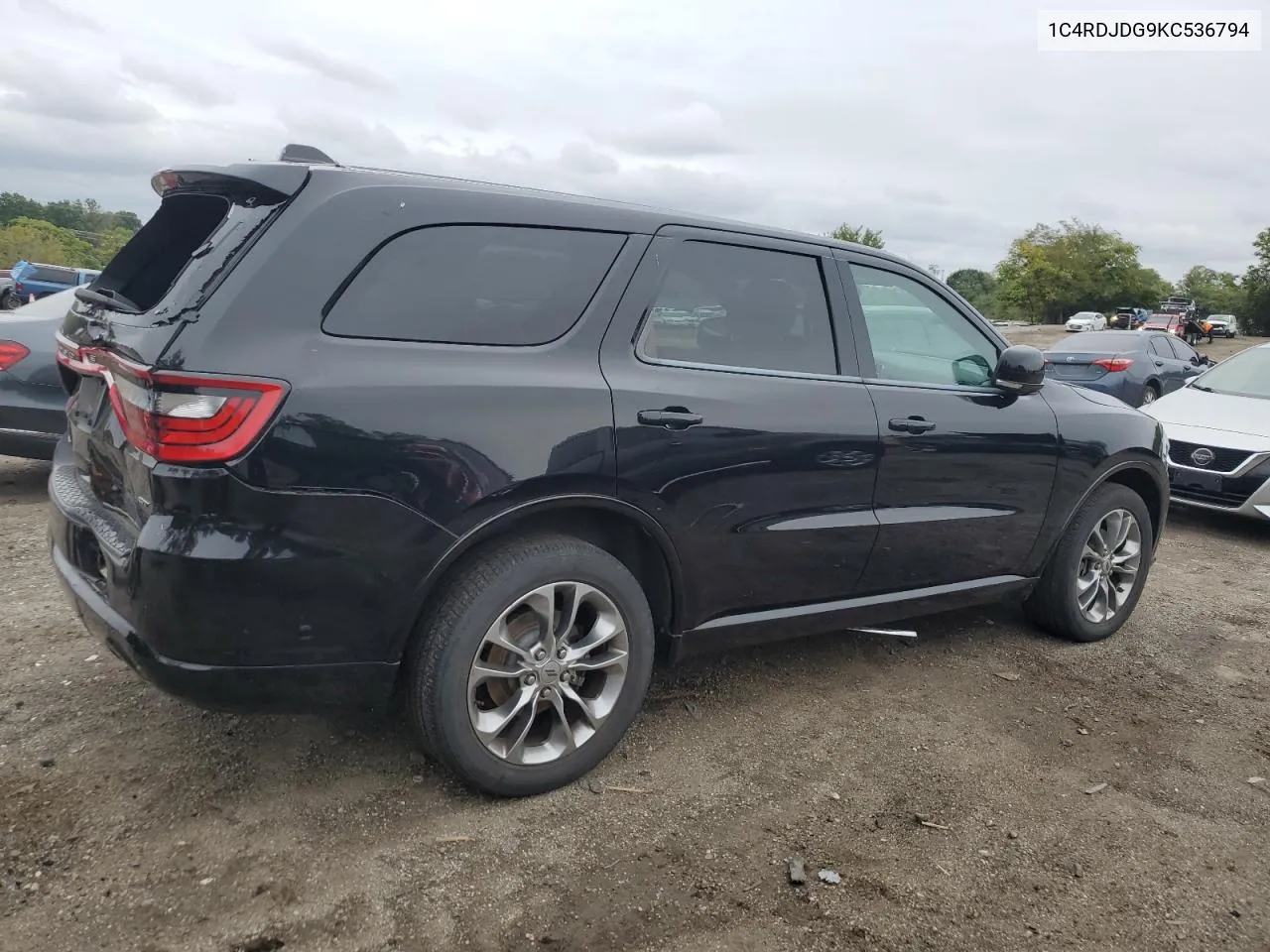 2019 Dodge Durango Gt VIN: 1C4RDJDG9KC536794 Lot: 72436704