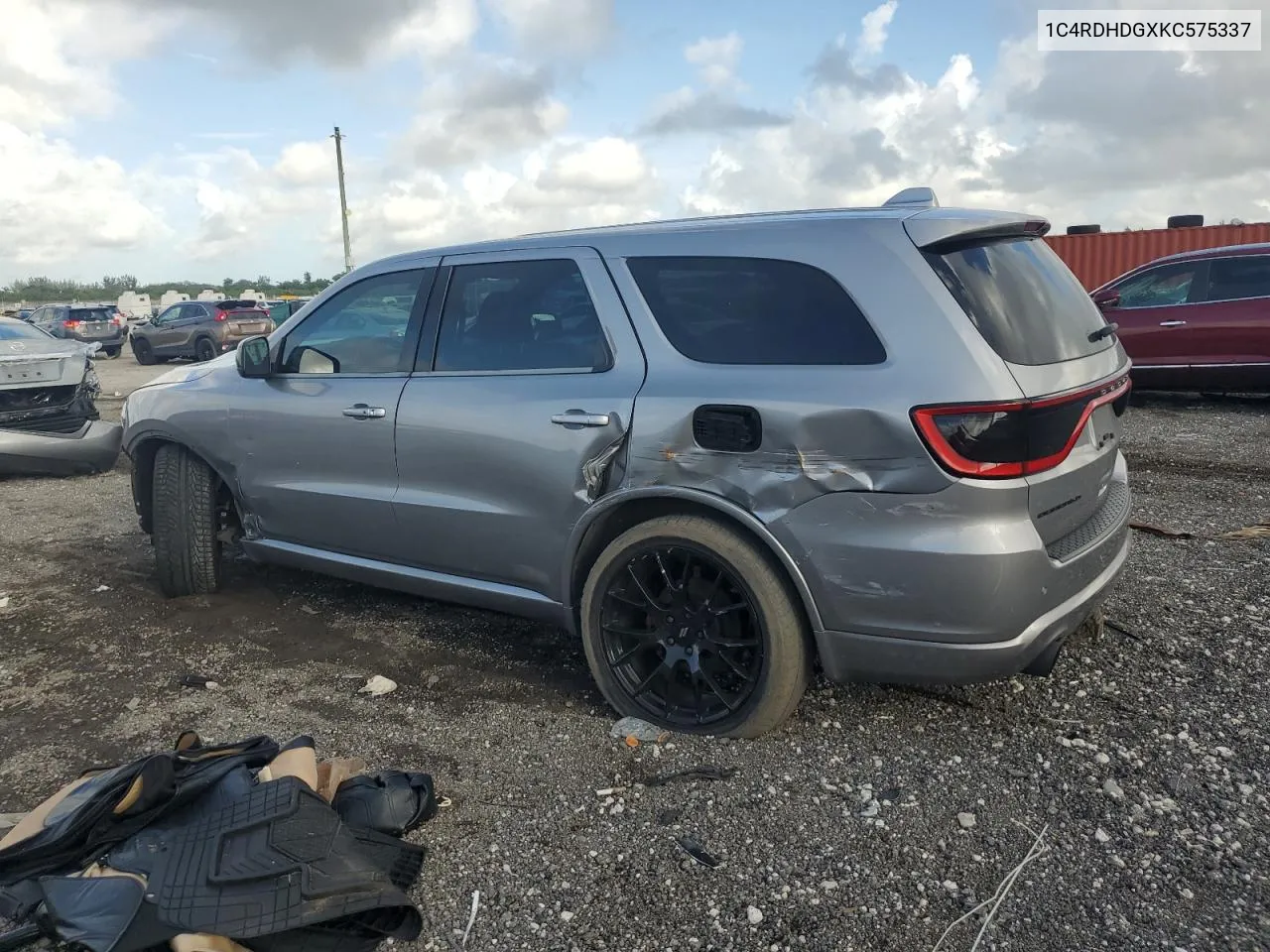 1C4RDHDGXKC575337 2019 Dodge Durango Gt