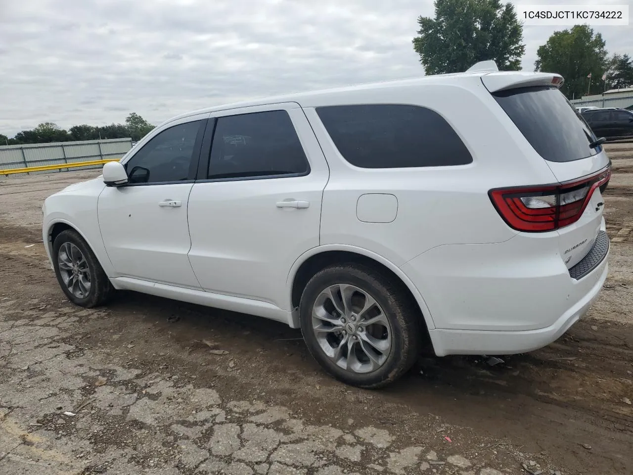 2019 Dodge Durango R/T VIN: 1C4SDJCT1KC734222 Lot: 72710324