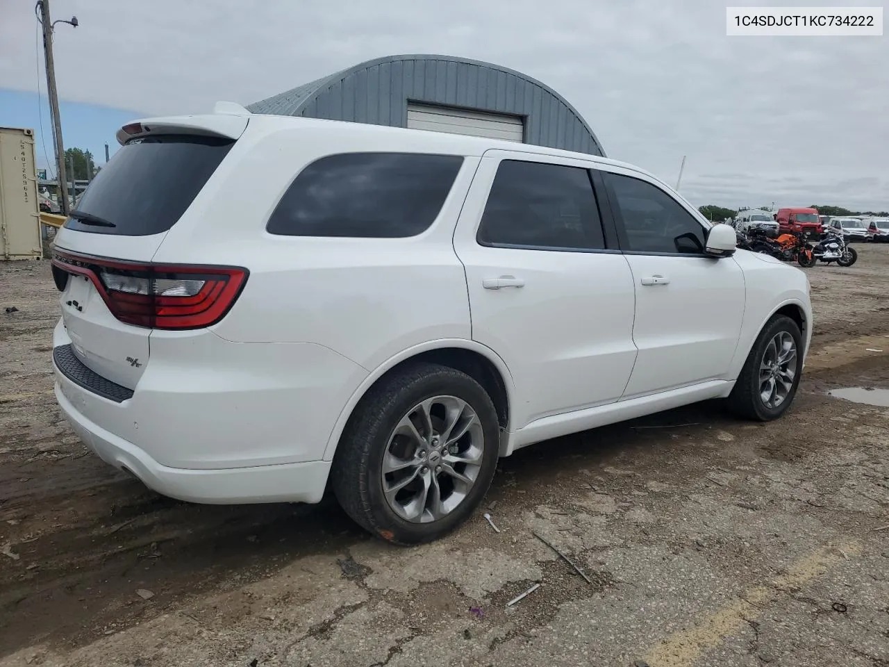 2019 Dodge Durango R/T VIN: 1C4SDJCT1KC734222 Lot: 72710324