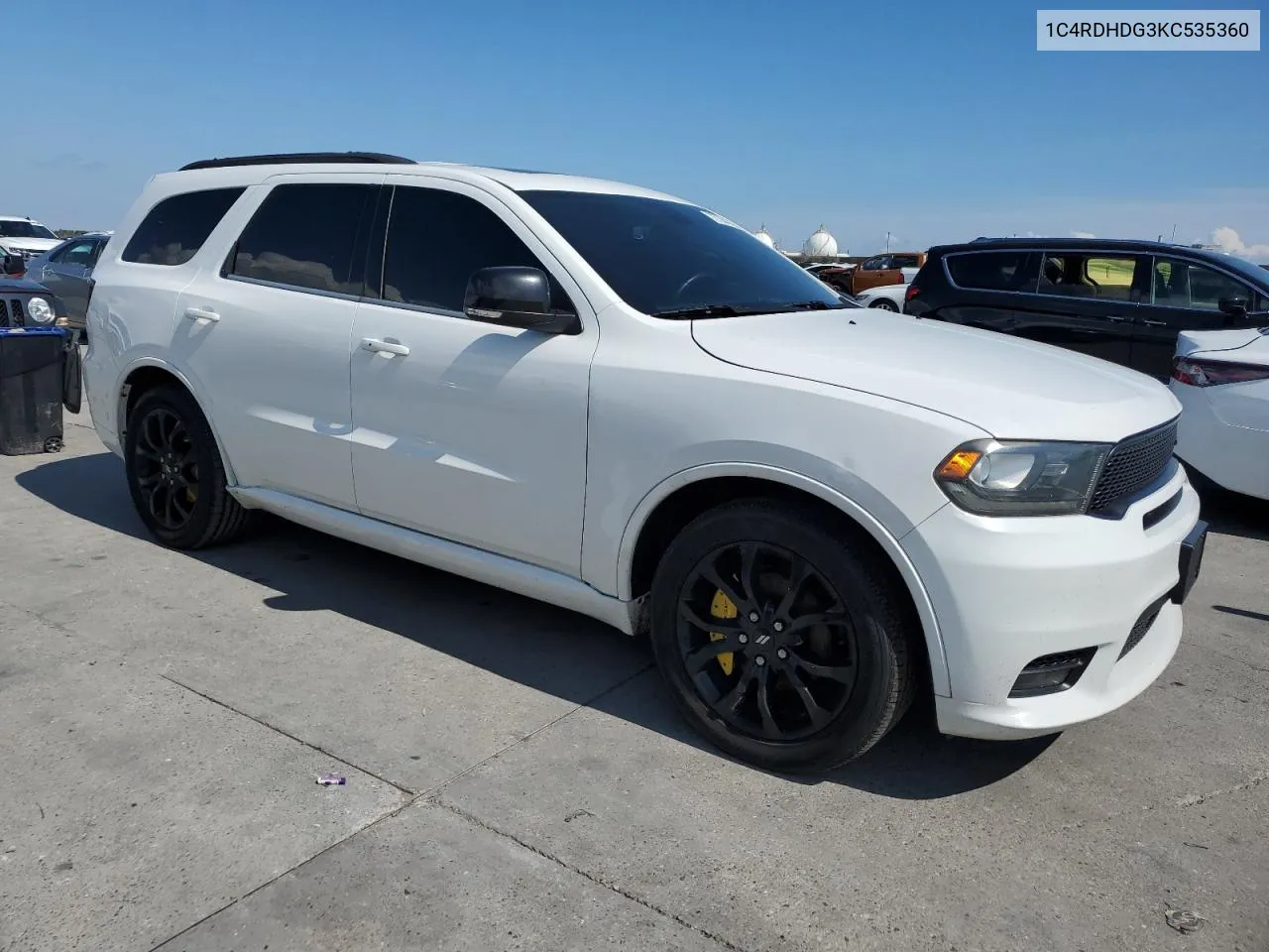 2019 Dodge Durango Gt VIN: 1C4RDHDG3KC535360 Lot: 72730434