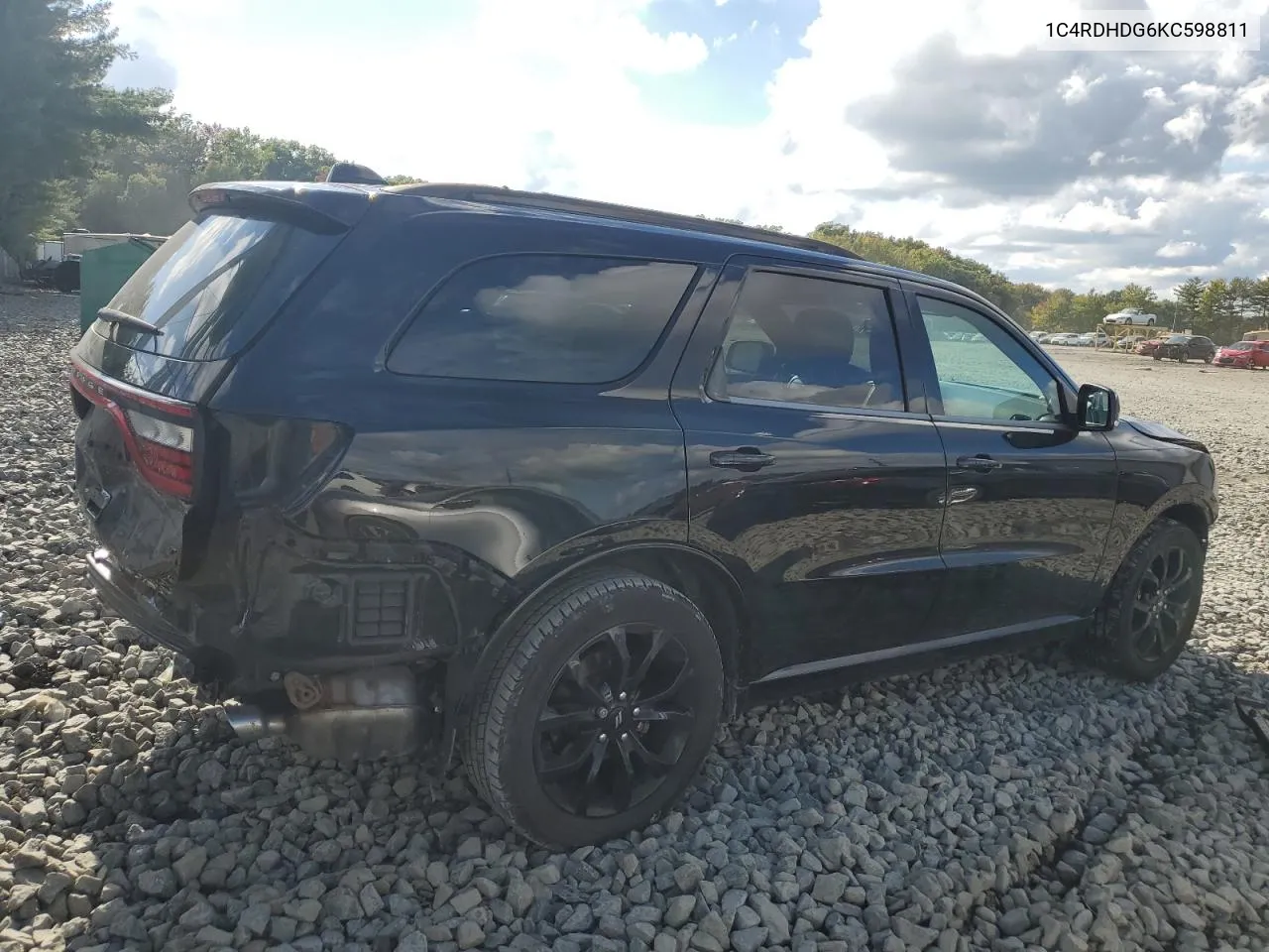 2019 Dodge Durango Gt VIN: 1C4RDHDG6KC598811 Lot: 72769934