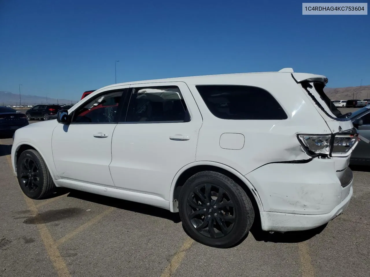 2019 Dodge Durango Sxt VIN: 1C4RDHAG4KC753604 Lot: 72844304