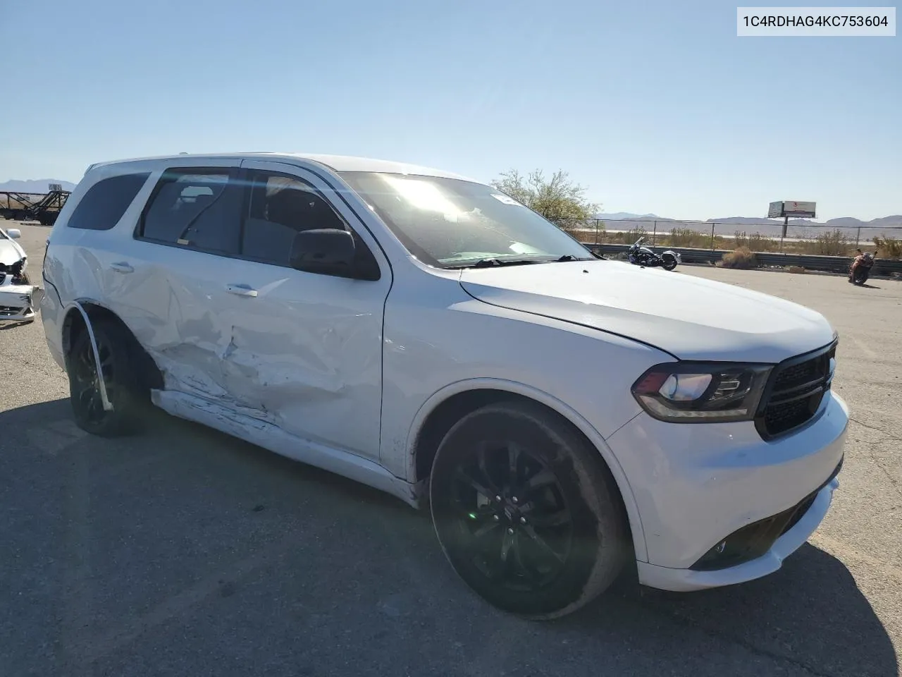 2019 Dodge Durango Sxt VIN: 1C4RDHAG4KC753604 Lot: 72844304