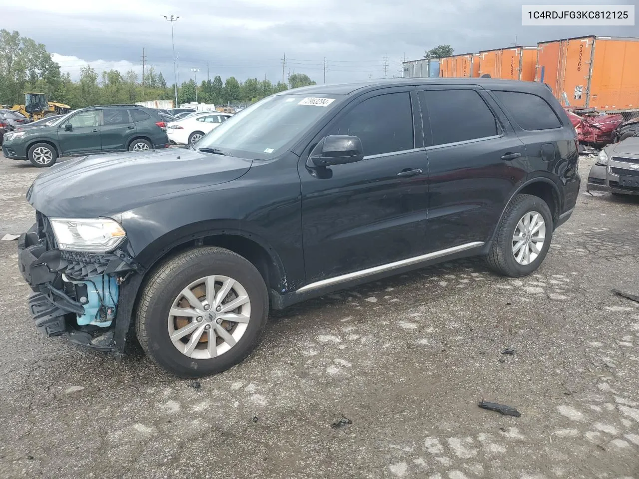 2019 Dodge Durango Ssv VIN: 1C4RDJFG3KC812125 Lot: 72963294