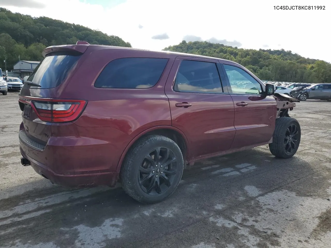 2019 Dodge Durango R/T VIN: 1C4SDJCT8KC811992 Lot: 73565514