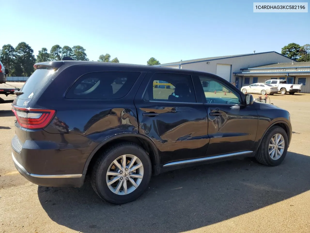 2019 Dodge Durango Sxt VIN: 1C4RDHAG3KC582196 Lot: 73580024