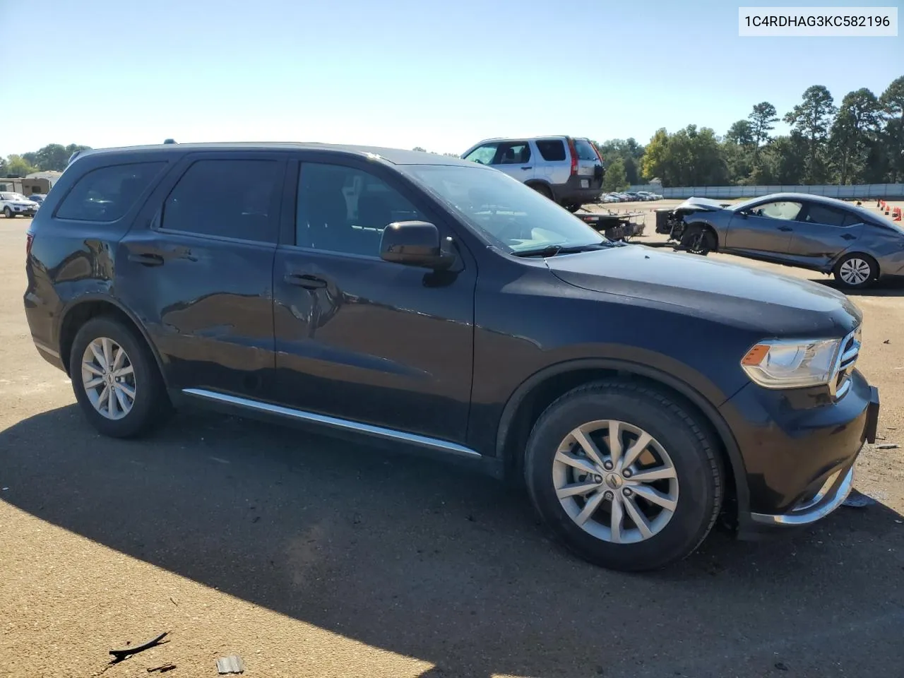 2019 Dodge Durango Sxt VIN: 1C4RDHAG3KC582196 Lot: 73580024