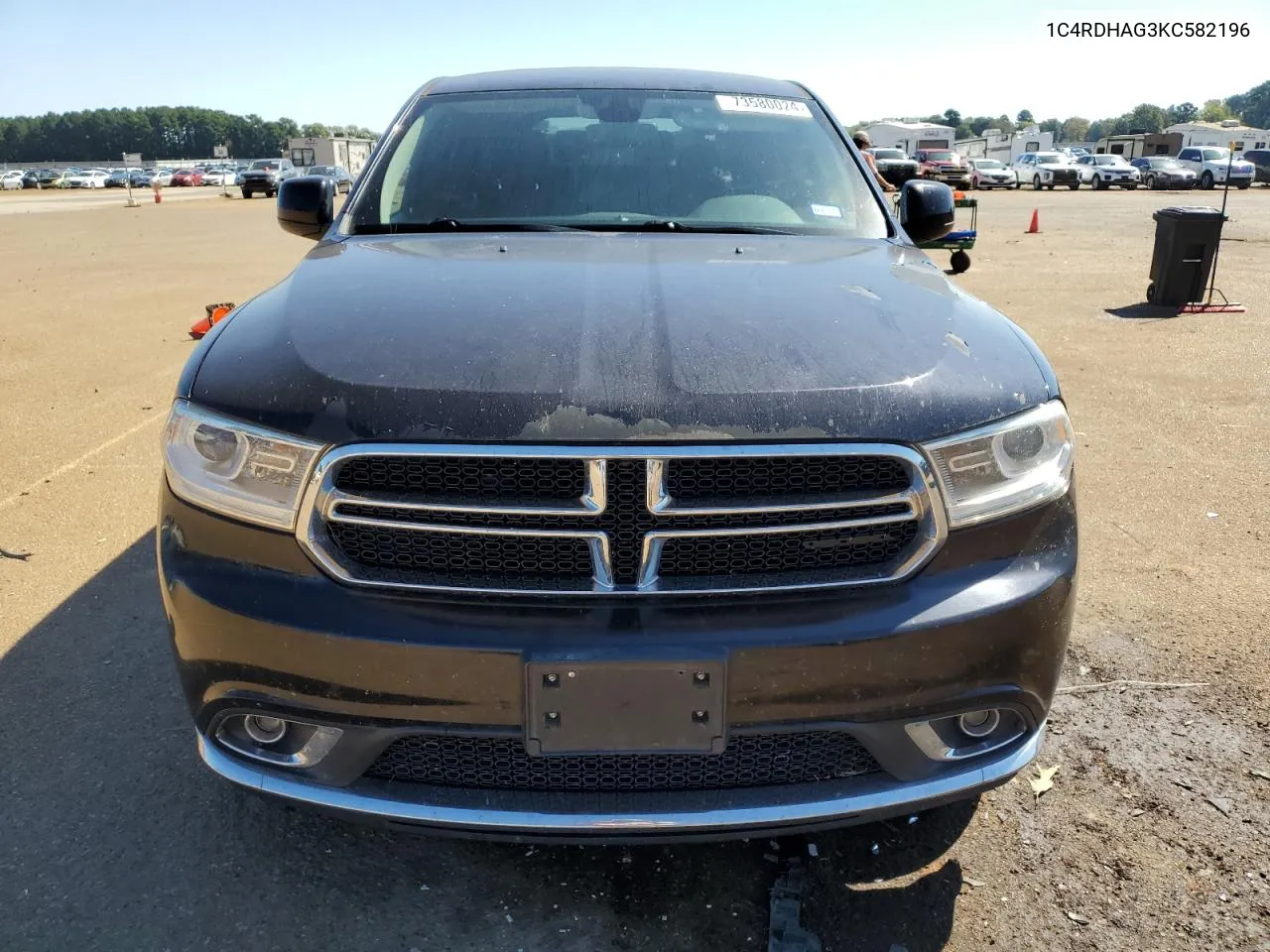 2019 Dodge Durango Sxt VIN: 1C4RDHAG3KC582196 Lot: 73580024