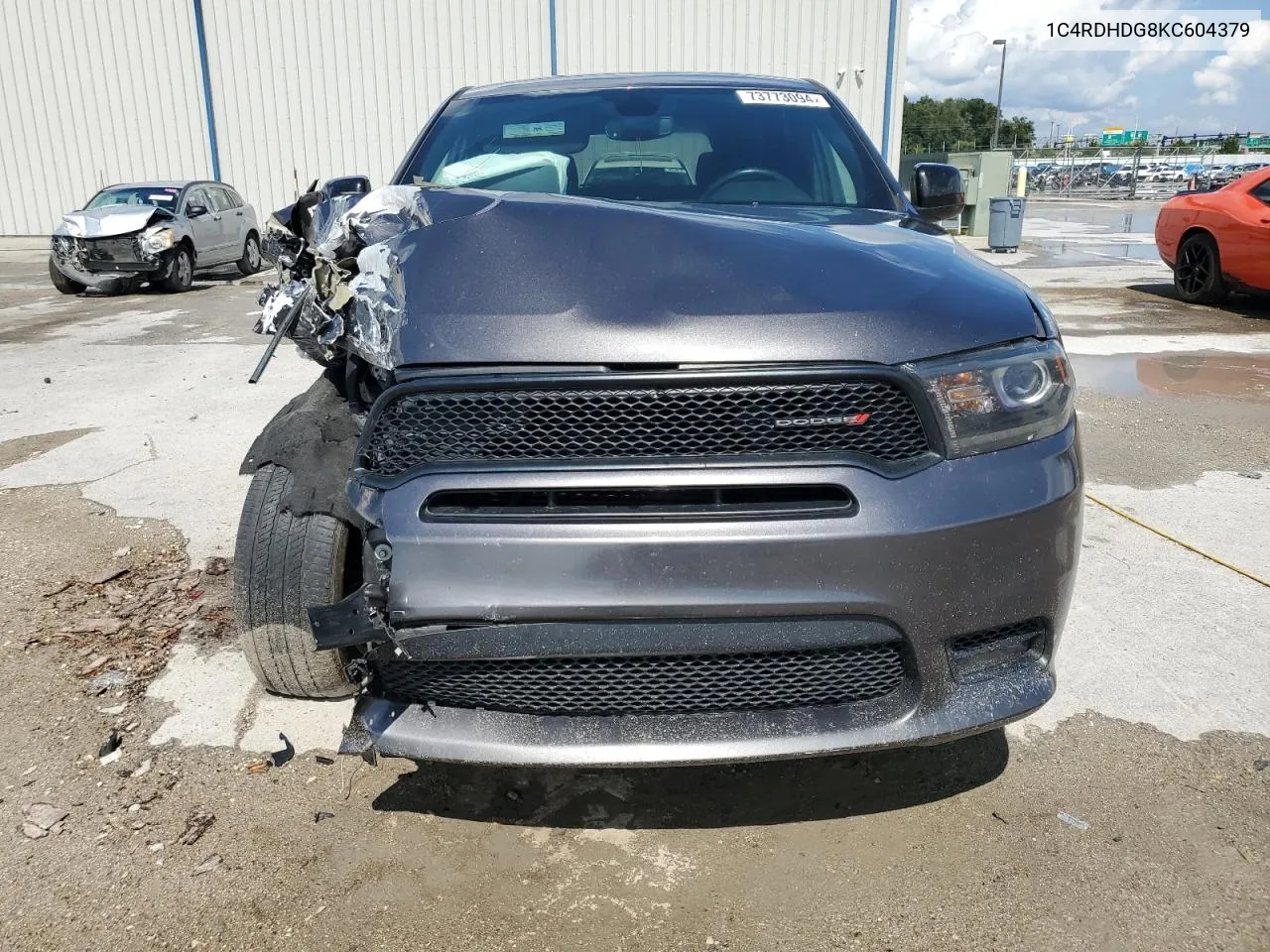 2019 Dodge Durango Gt VIN: 1C4RDHDG8KC604379 Lot: 73773094