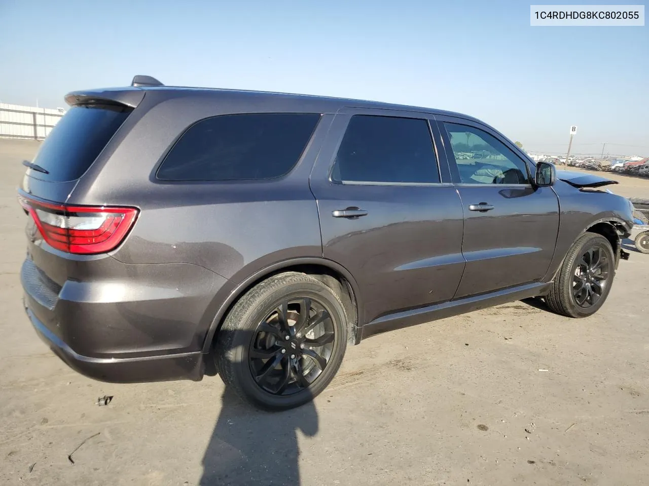 2019 Dodge Durango Gt VIN: 1C4RDHDG8KC802055 Lot: 74360424