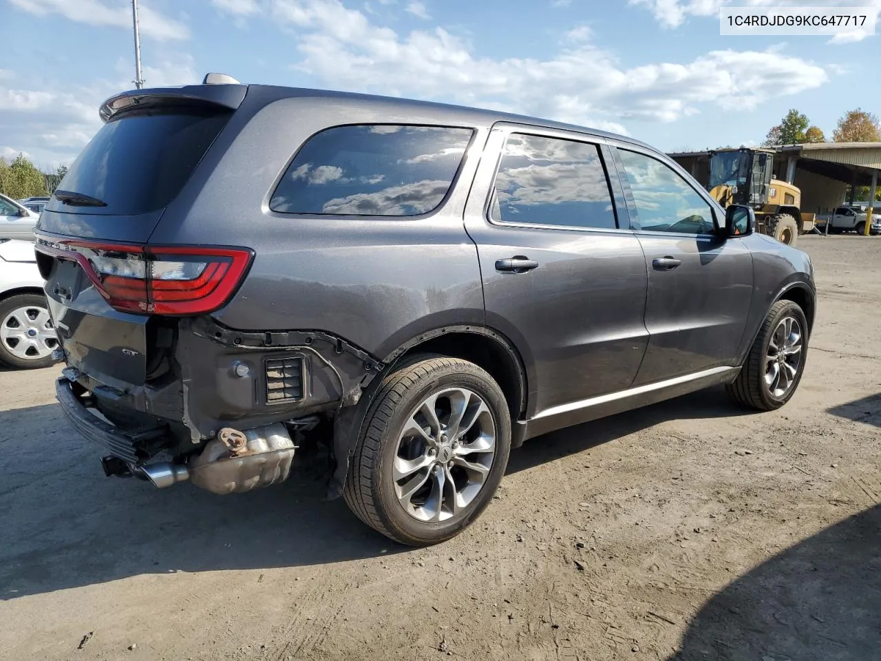 2019 Dodge Durango Gt VIN: 1C4RDJDG9KC647717 Lot: 74525264