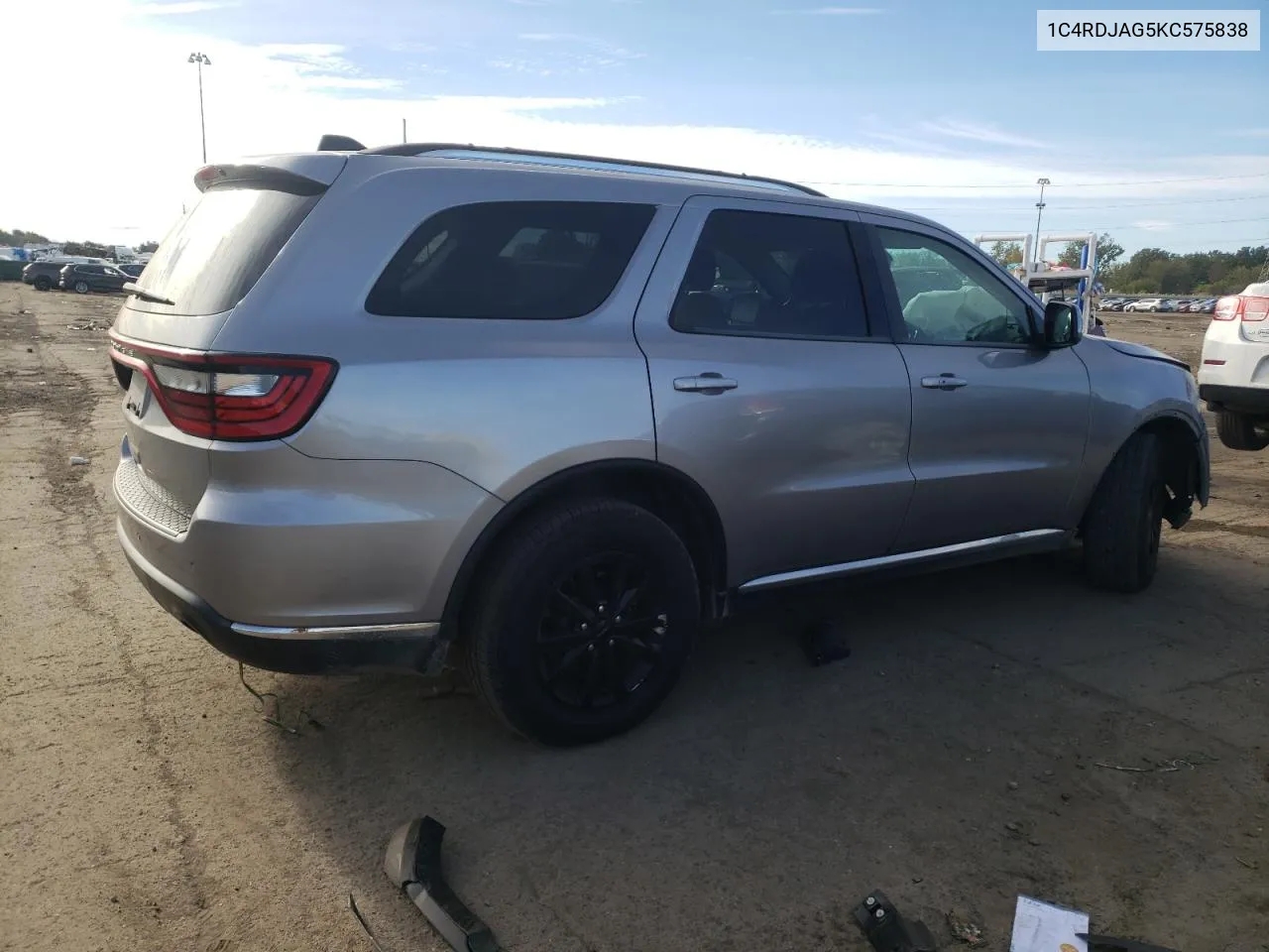 2019 Dodge Durango Sxt VIN: 1C4RDJAG5KC575838 Lot: 74623074