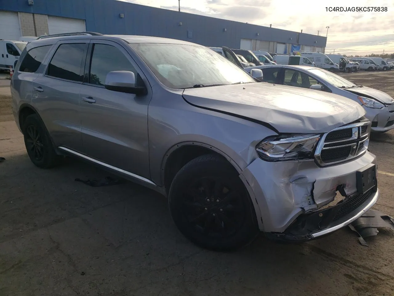 2019 Dodge Durango Sxt VIN: 1C4RDJAG5KC575838 Lot: 74623074