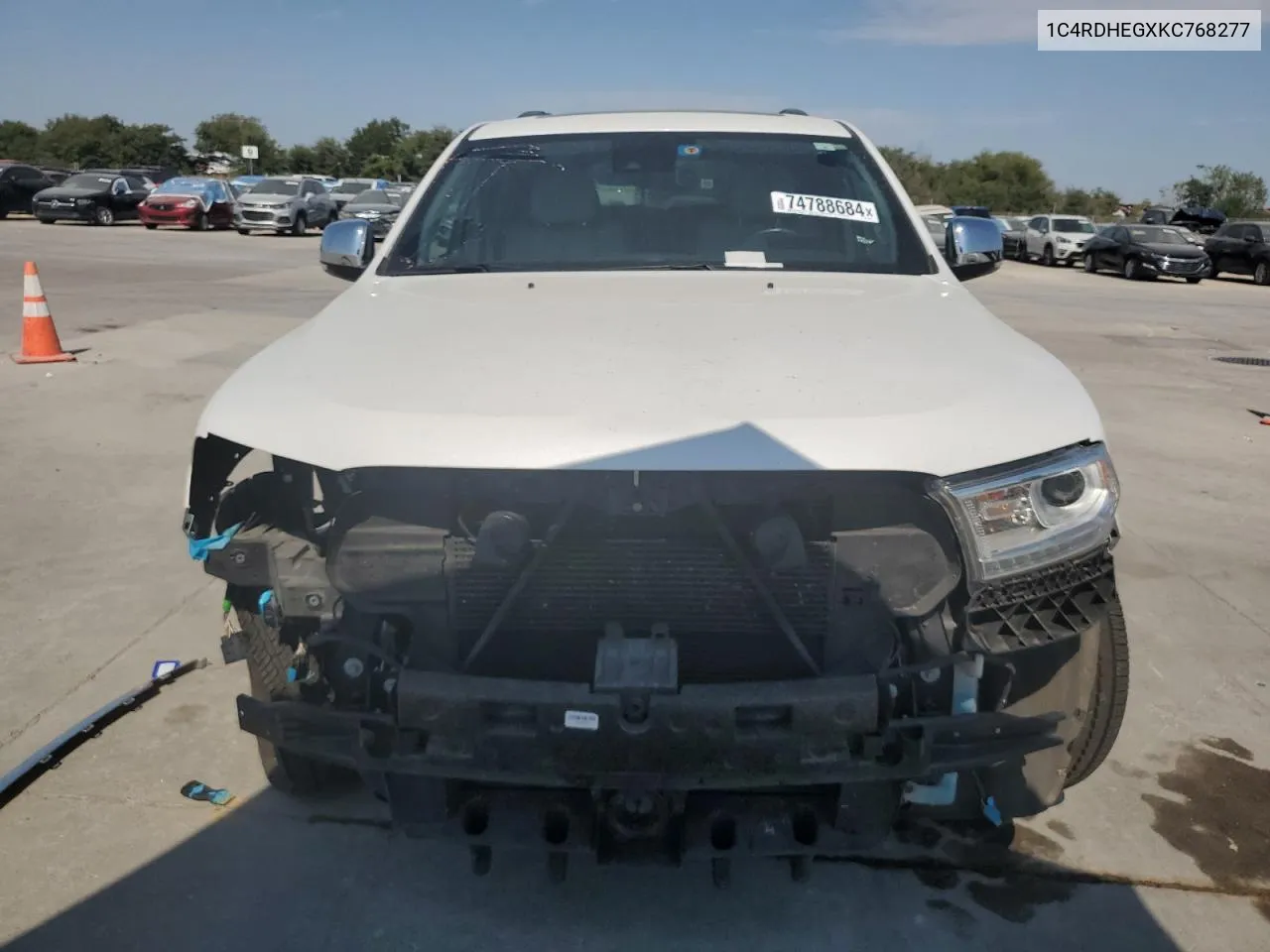 2019 Dodge Durango Citadel VIN: 1C4RDHEGXKC768277 Lot: 74788684