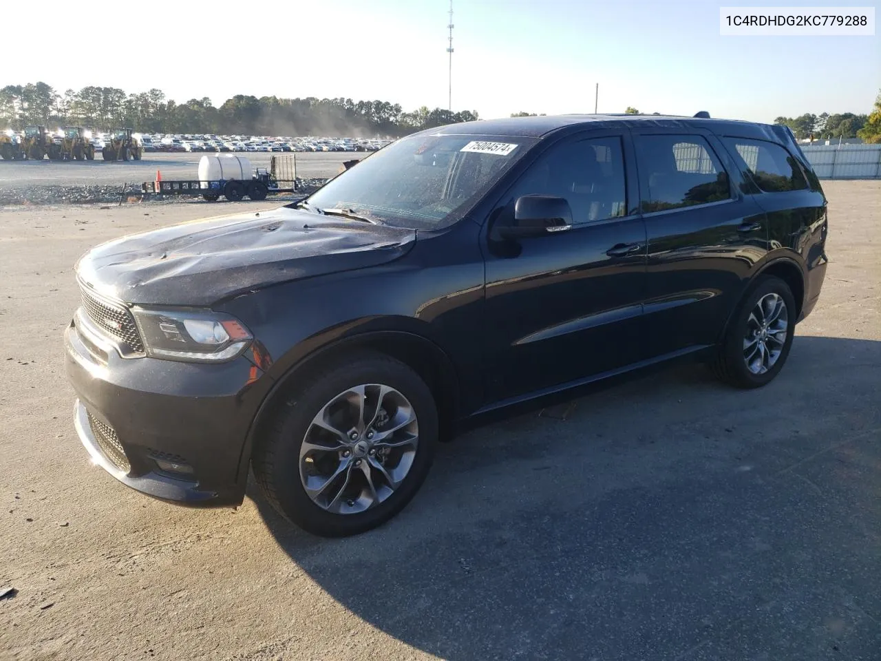 2019 Dodge Durango Gt VIN: 1C4RDHDG2KC779288 Lot: 75004574