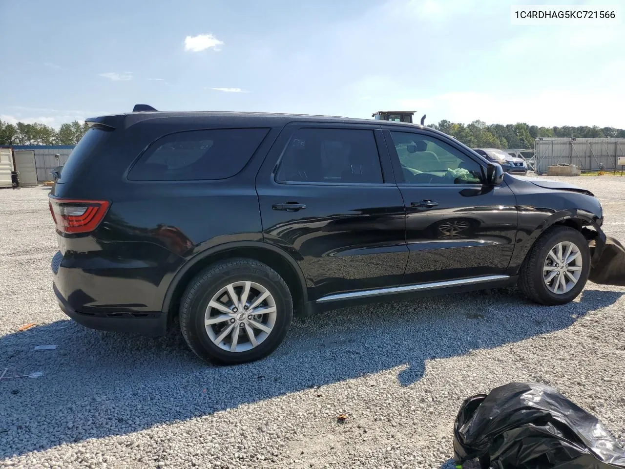 2019 Dodge Durango Sxt VIN: 1C4RDHAG5KC721566 Lot: 75038544