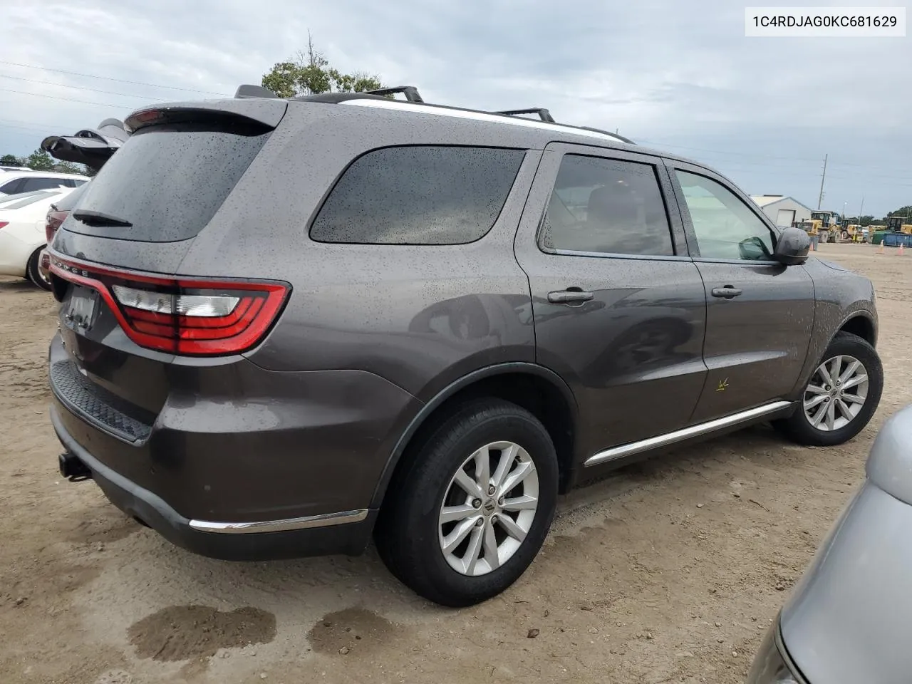 2019 Dodge Durango Sxt VIN: 1C4RDJAG0KC681629 Lot: 75062254