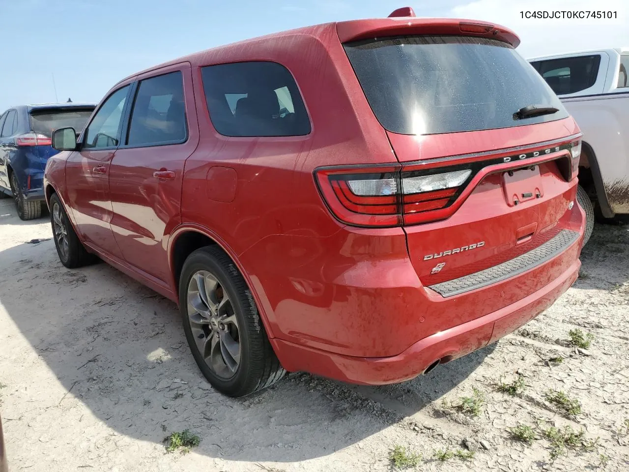 2019 Dodge Durango R/T VIN: 1C4SDJCT0KC745101 Lot: 75095694