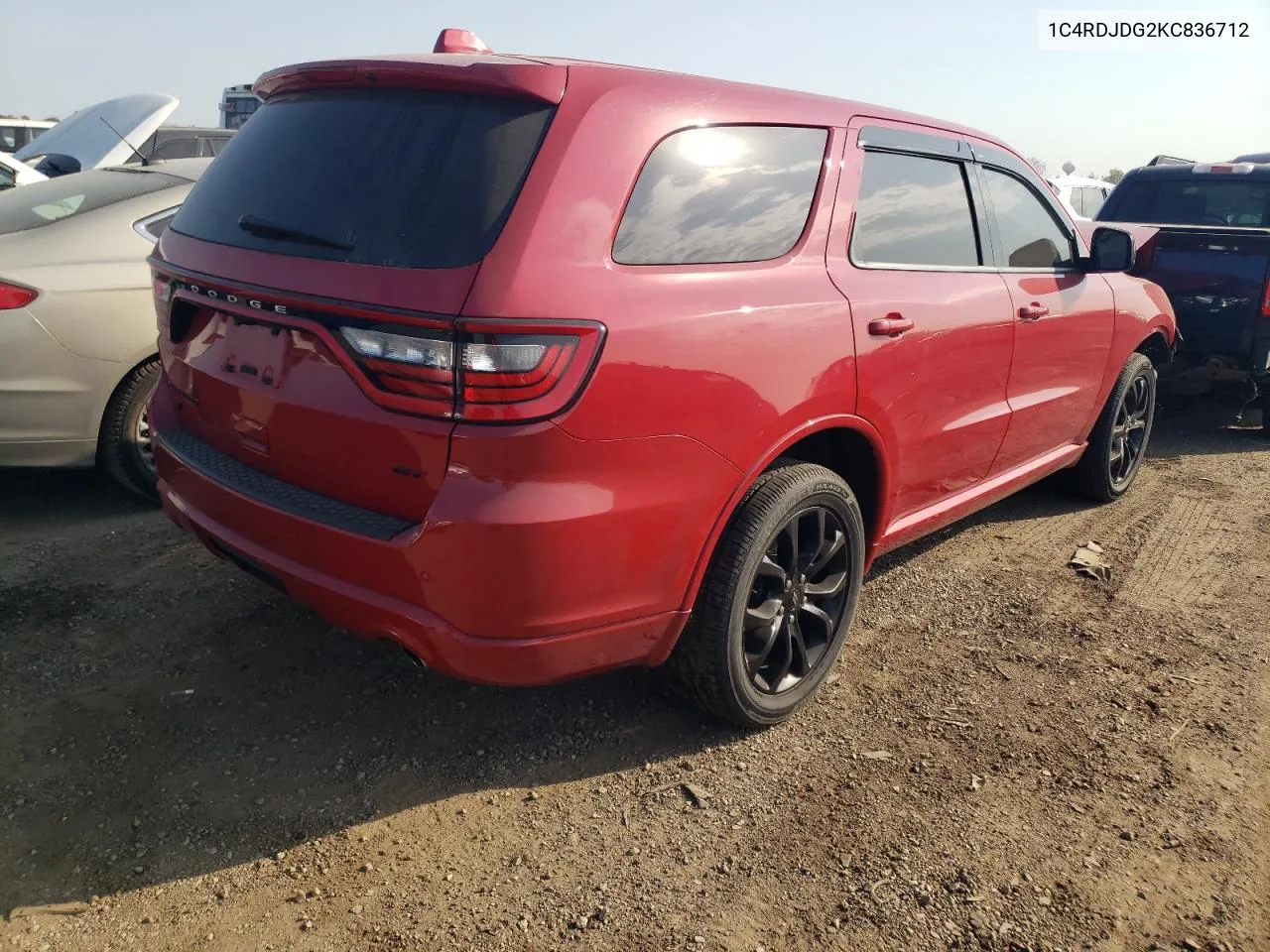 2019 Dodge Durango Gt VIN: 1C4RDJDG2KC836712 Lot: 75351304