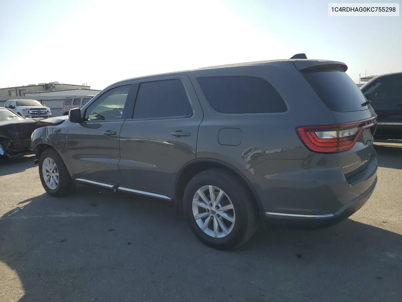 2019 Dodge Durango Sxt VIN: 1C4RDHAG0KC755298 Lot: 76093274