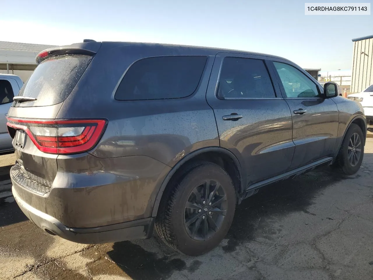 2019 Dodge Durango Sxt VIN: 1C4RDHAG8KC791143 Lot: 77081084