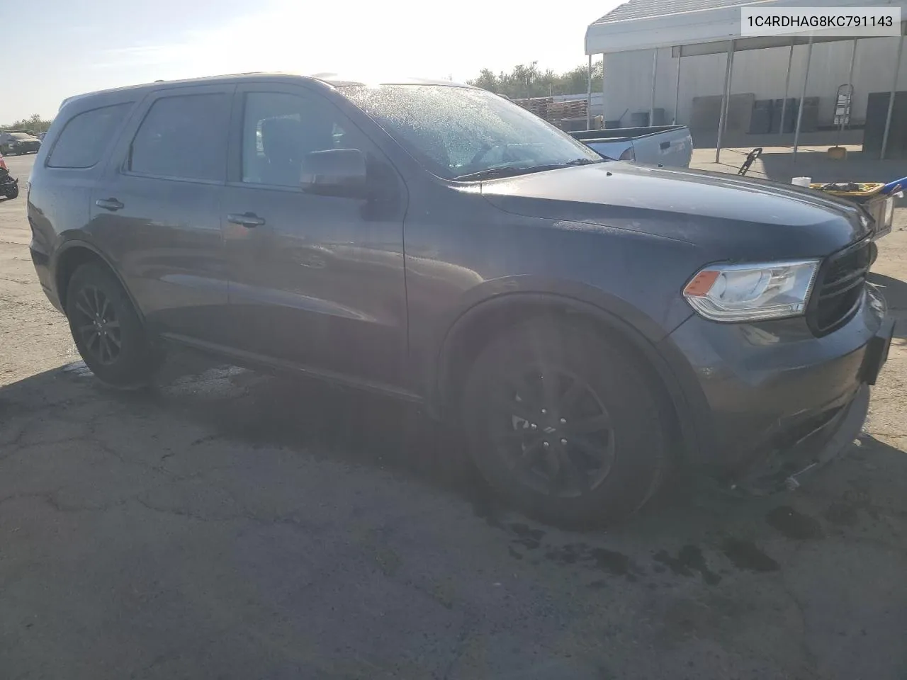 2019 Dodge Durango Sxt VIN: 1C4RDHAG8KC791143 Lot: 77081084