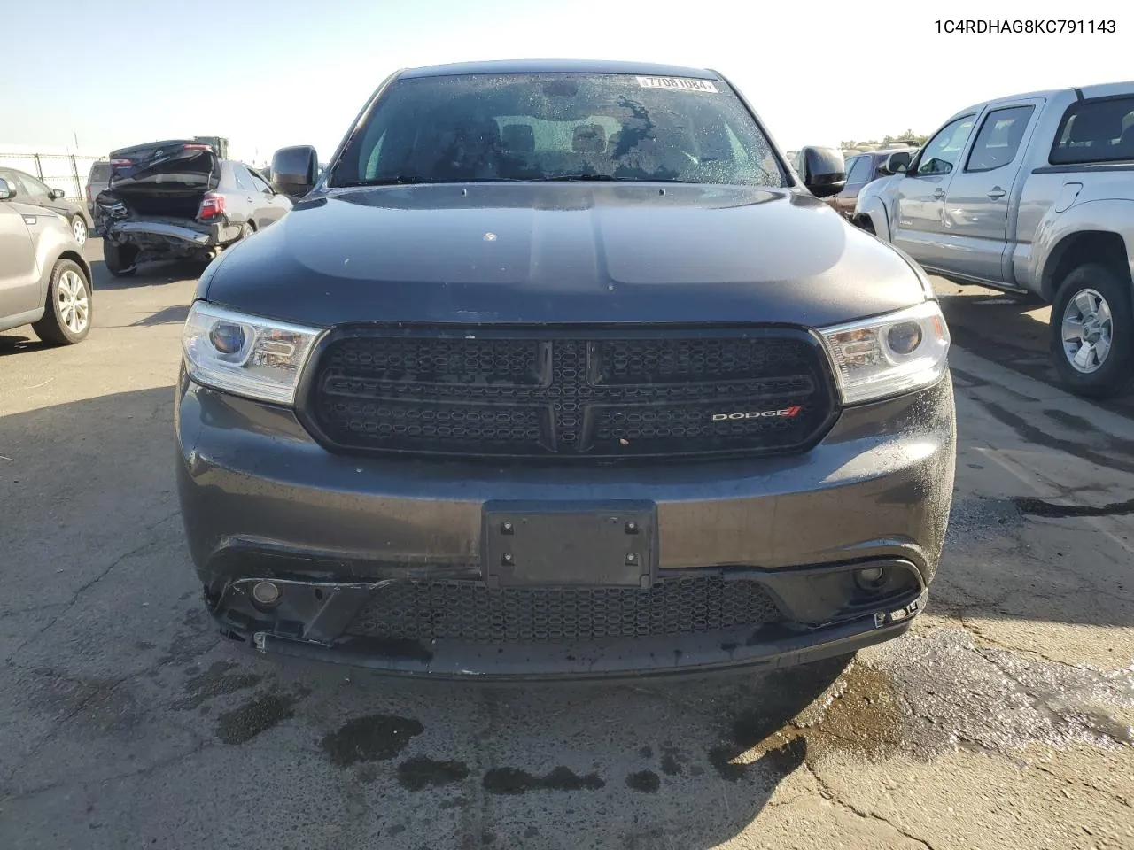 2019 Dodge Durango Sxt VIN: 1C4RDHAG8KC791143 Lot: 77081084