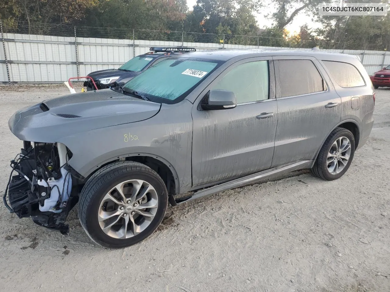 2019 Dodge Durango R/T VIN: 1C4SDJCT6KC807164 Lot: 77198374