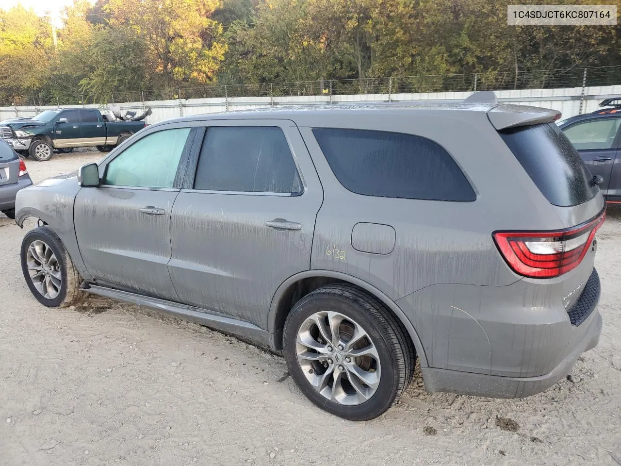 2019 Dodge Durango R/T VIN: 1C4SDJCT6KC807164 Lot: 77198374