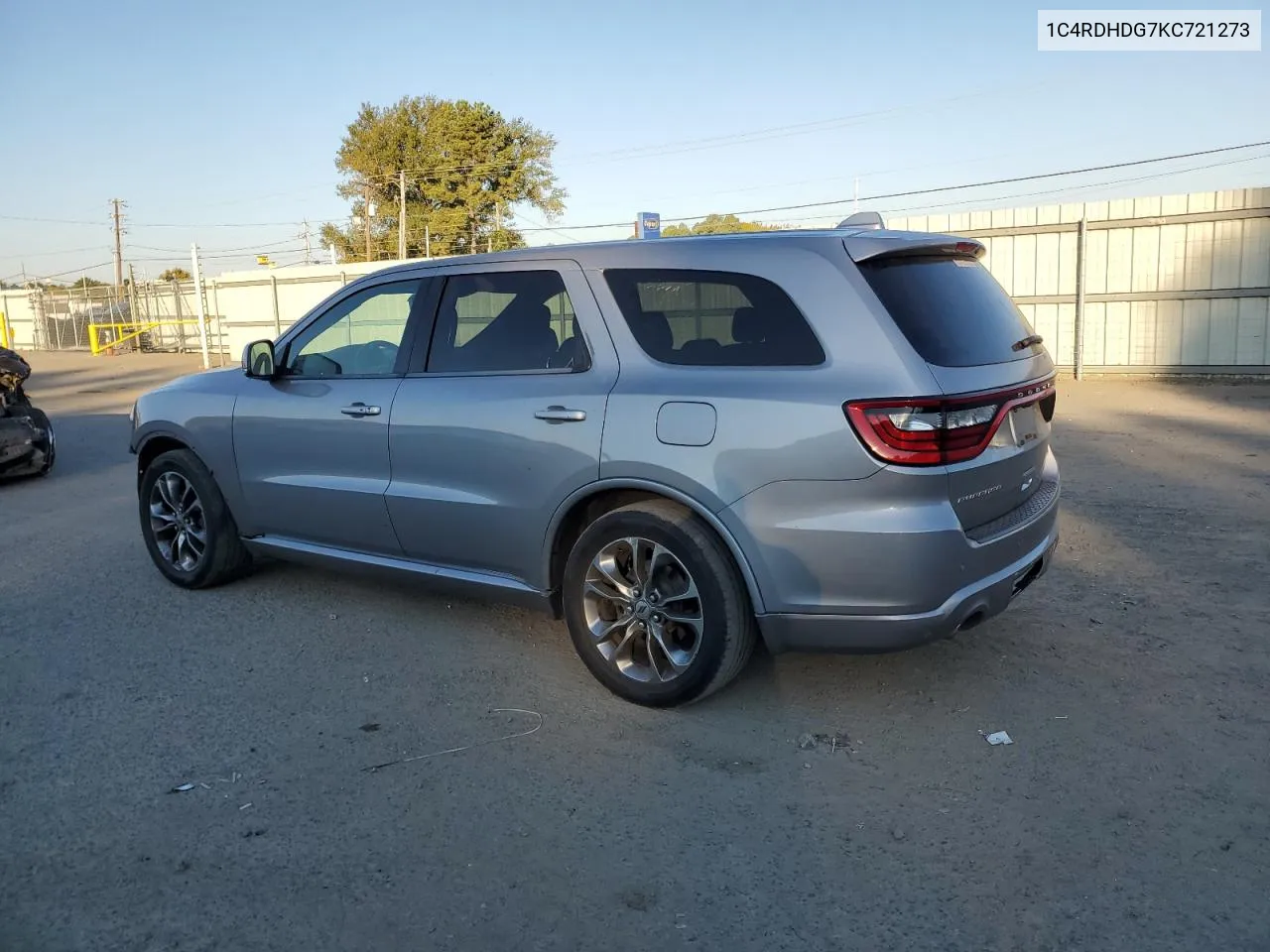 2019 Dodge Durango Gt VIN: 1C4RDHDG7KC721273 Lot: 77246214