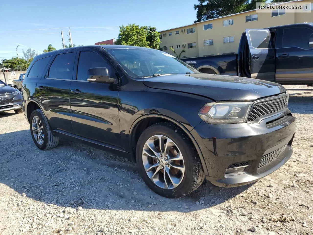 2019 Dodge Durango Gt VIN: 1C4RDJDGXKC557511 Lot: 77351204