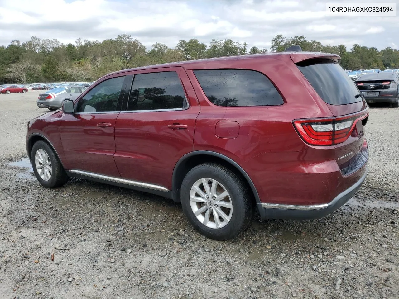 2019 Dodge Durango Sxt VIN: 1C4RDHAGXKC824594 Lot: 77681894