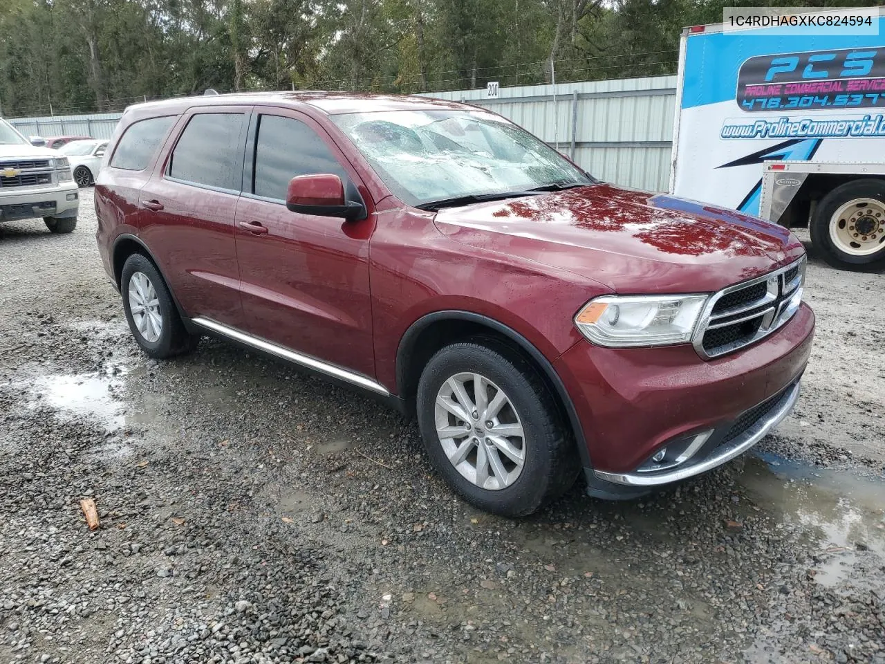 2019 Dodge Durango Sxt VIN: 1C4RDHAGXKC824594 Lot: 77681894