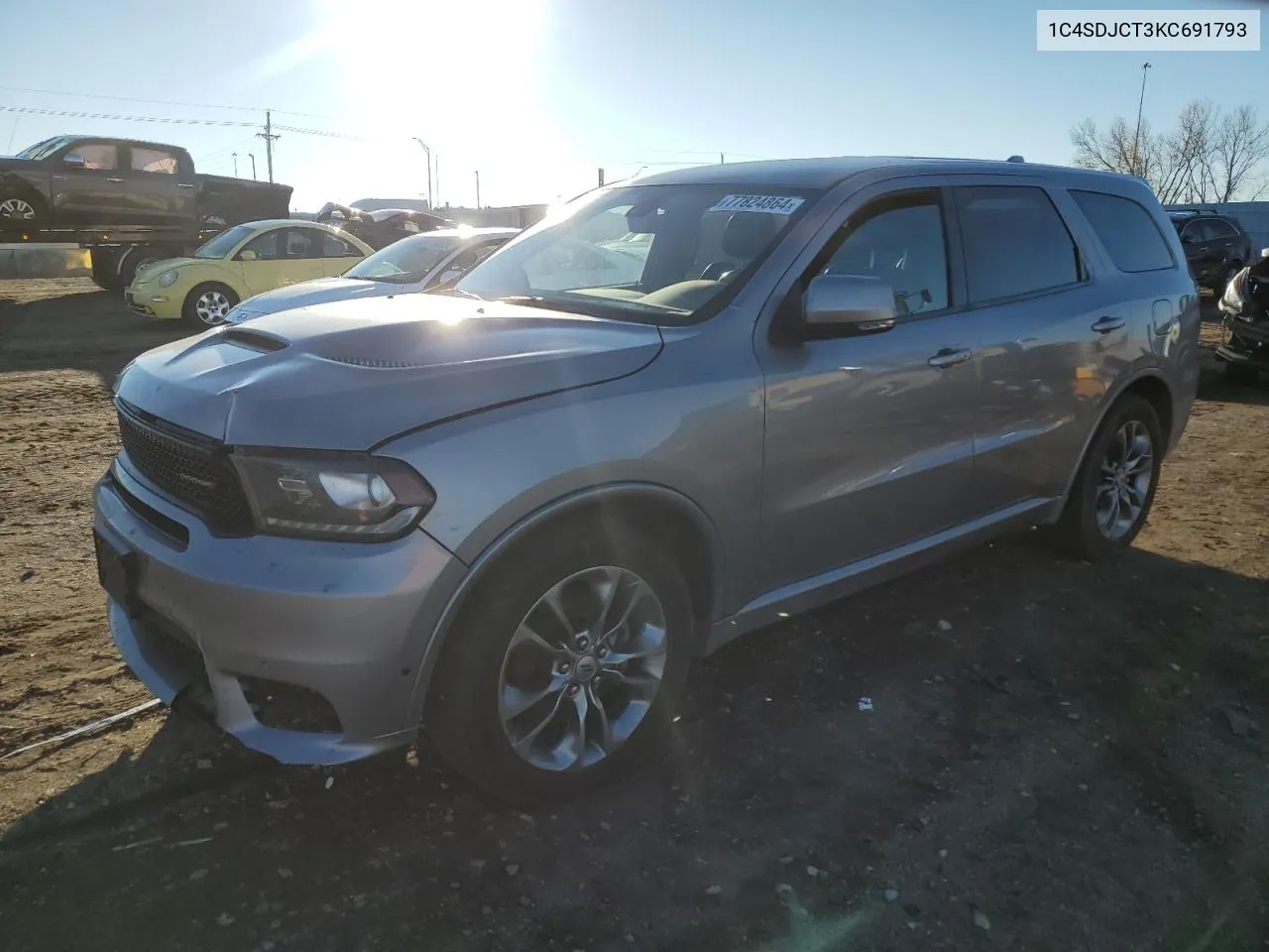 2019 Dodge Durango R/T VIN: 1C4SDJCT3KC691793 Lot: 77824864