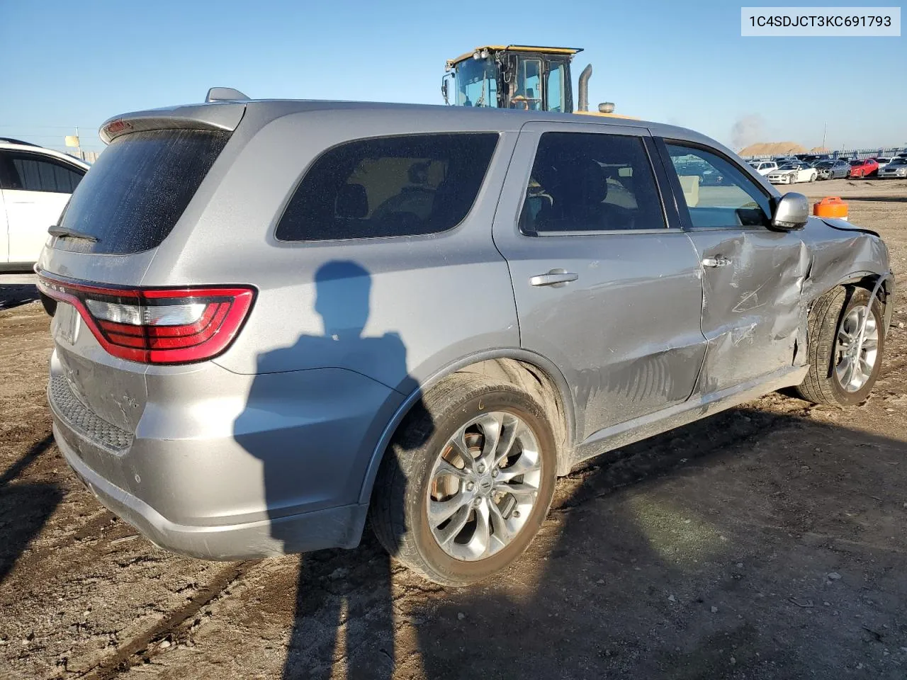 2019 Dodge Durango R/T VIN: 1C4SDJCT3KC691793 Lot: 77824864