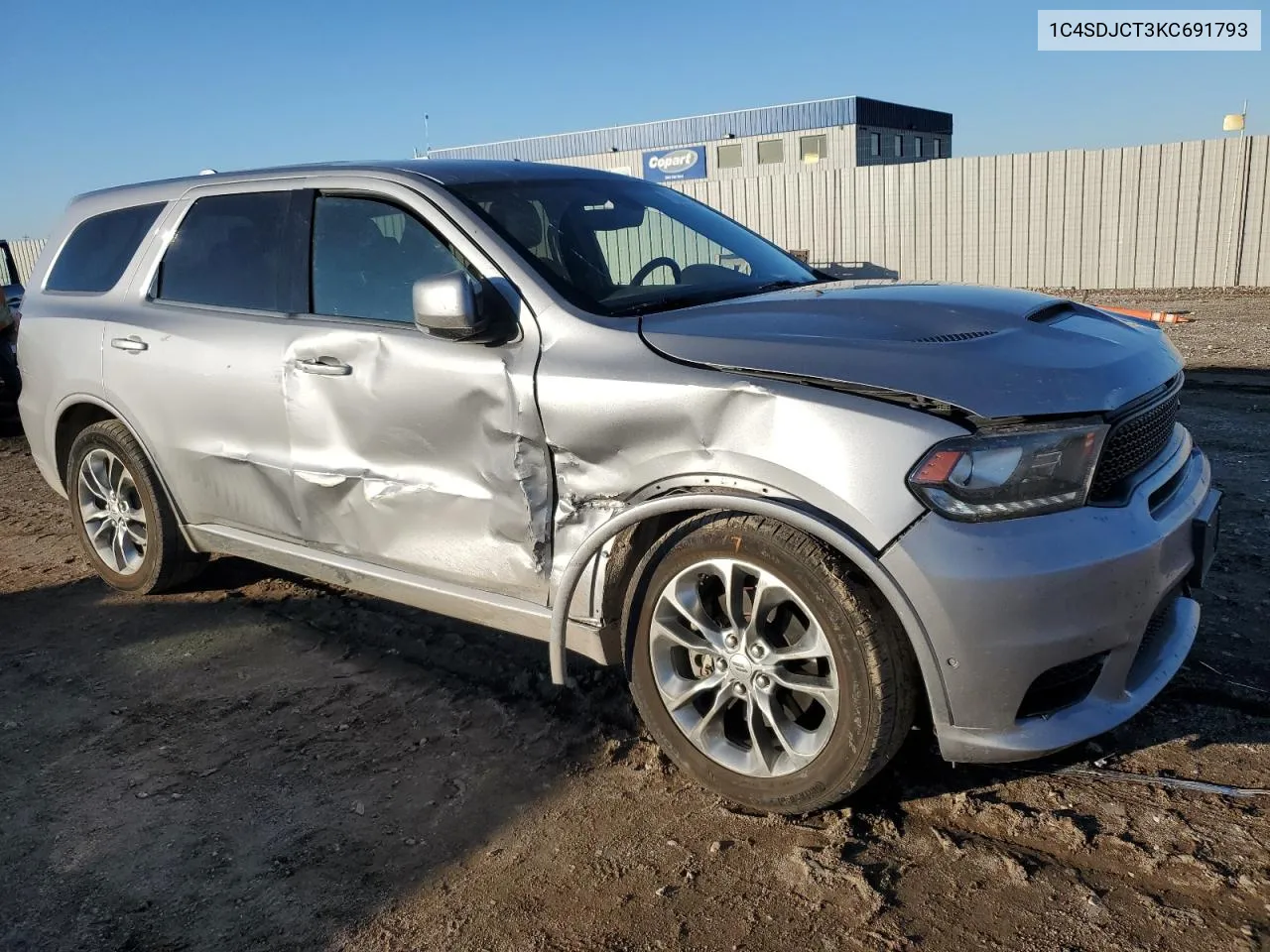 2019 Dodge Durango R/T VIN: 1C4SDJCT3KC691793 Lot: 77824864