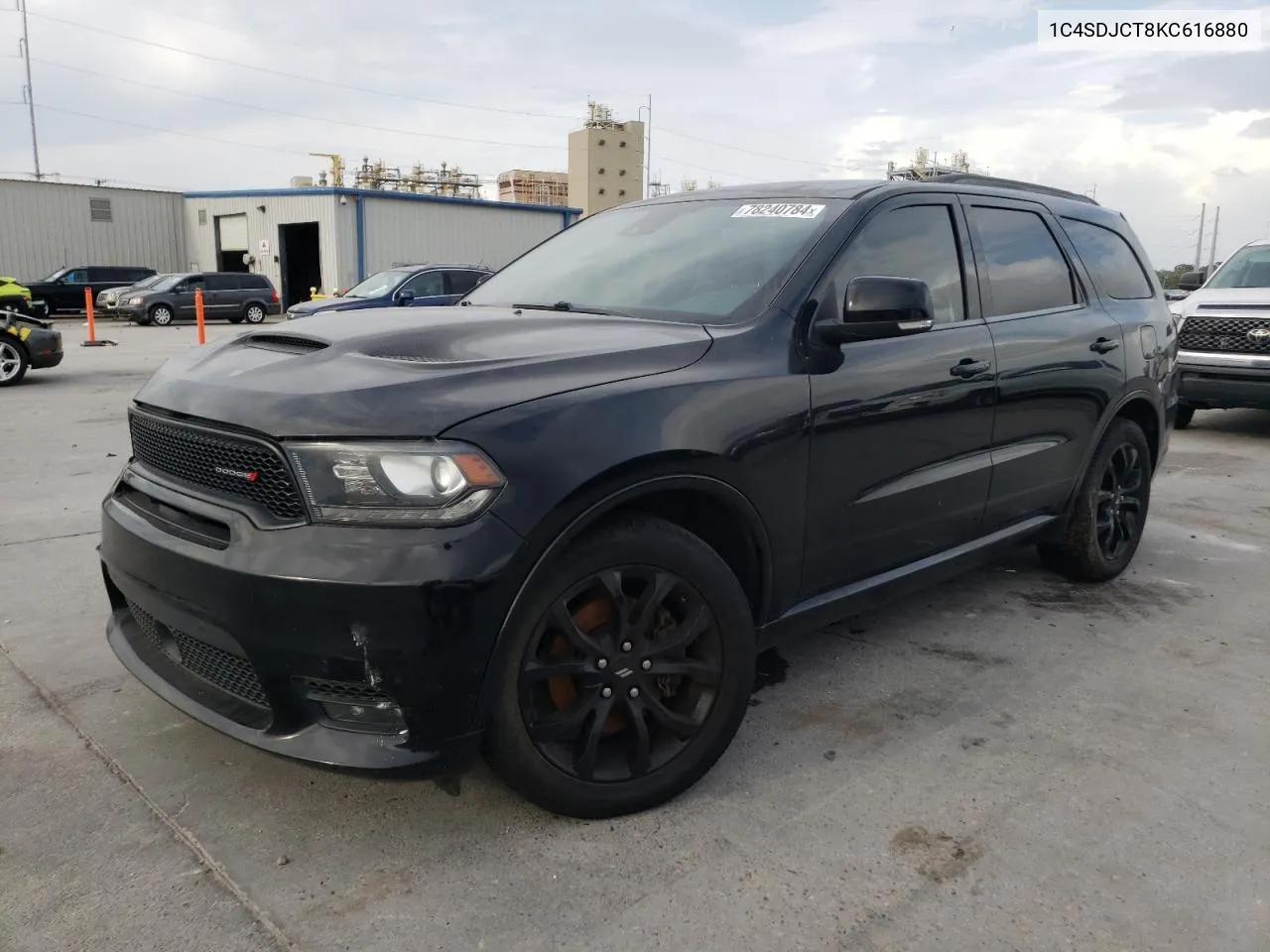 2019 Dodge Durango R/T VIN: 1C4SDJCT8KC616880 Lot: 78240784