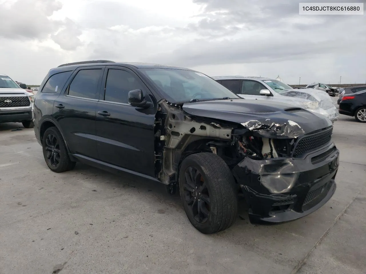 2019 Dodge Durango R/T VIN: 1C4SDJCT8KC616880 Lot: 78240784