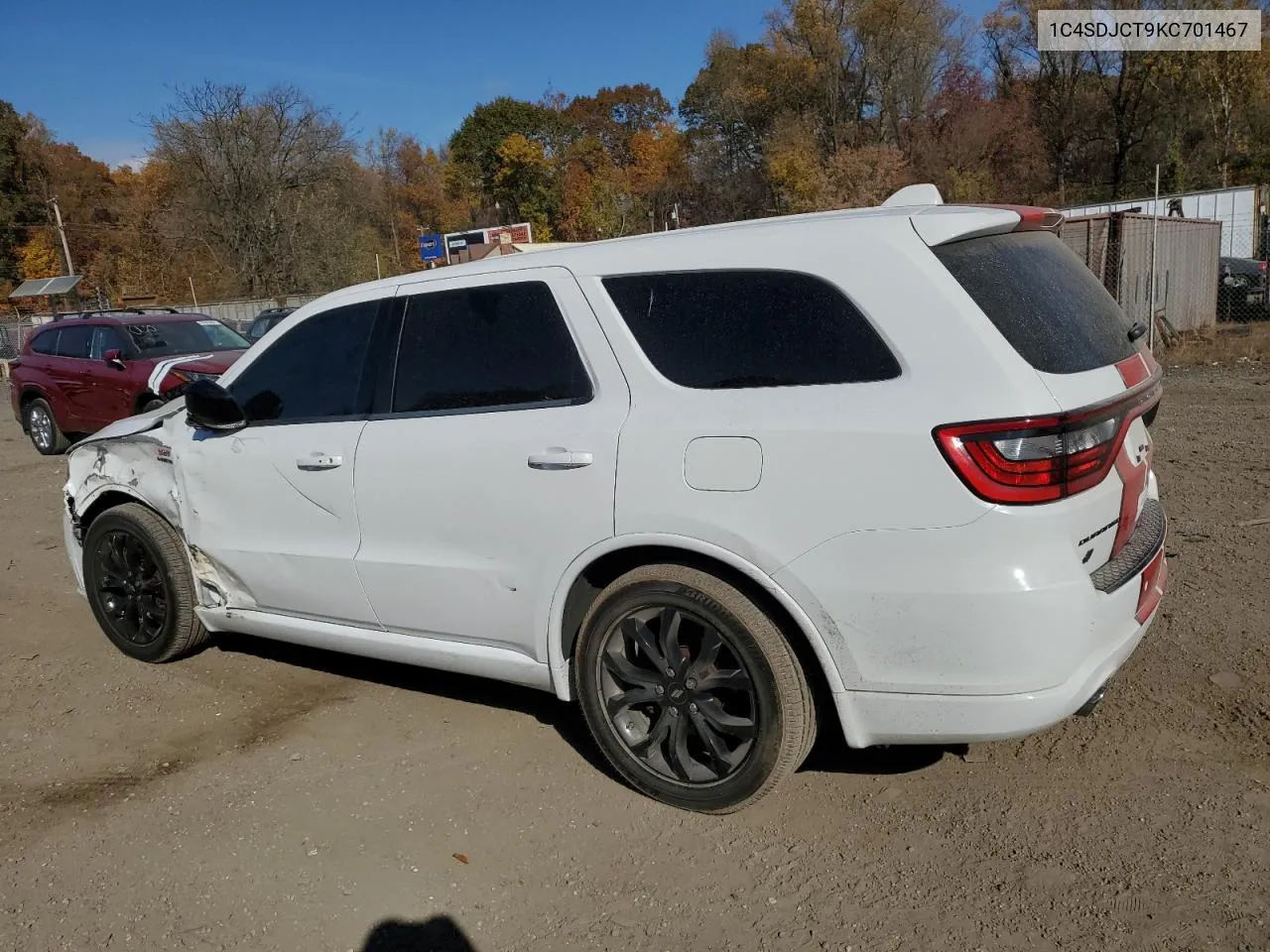 2019 Dodge Durango R/T VIN: 1C4SDJCT9KC701467 Lot: 78452474