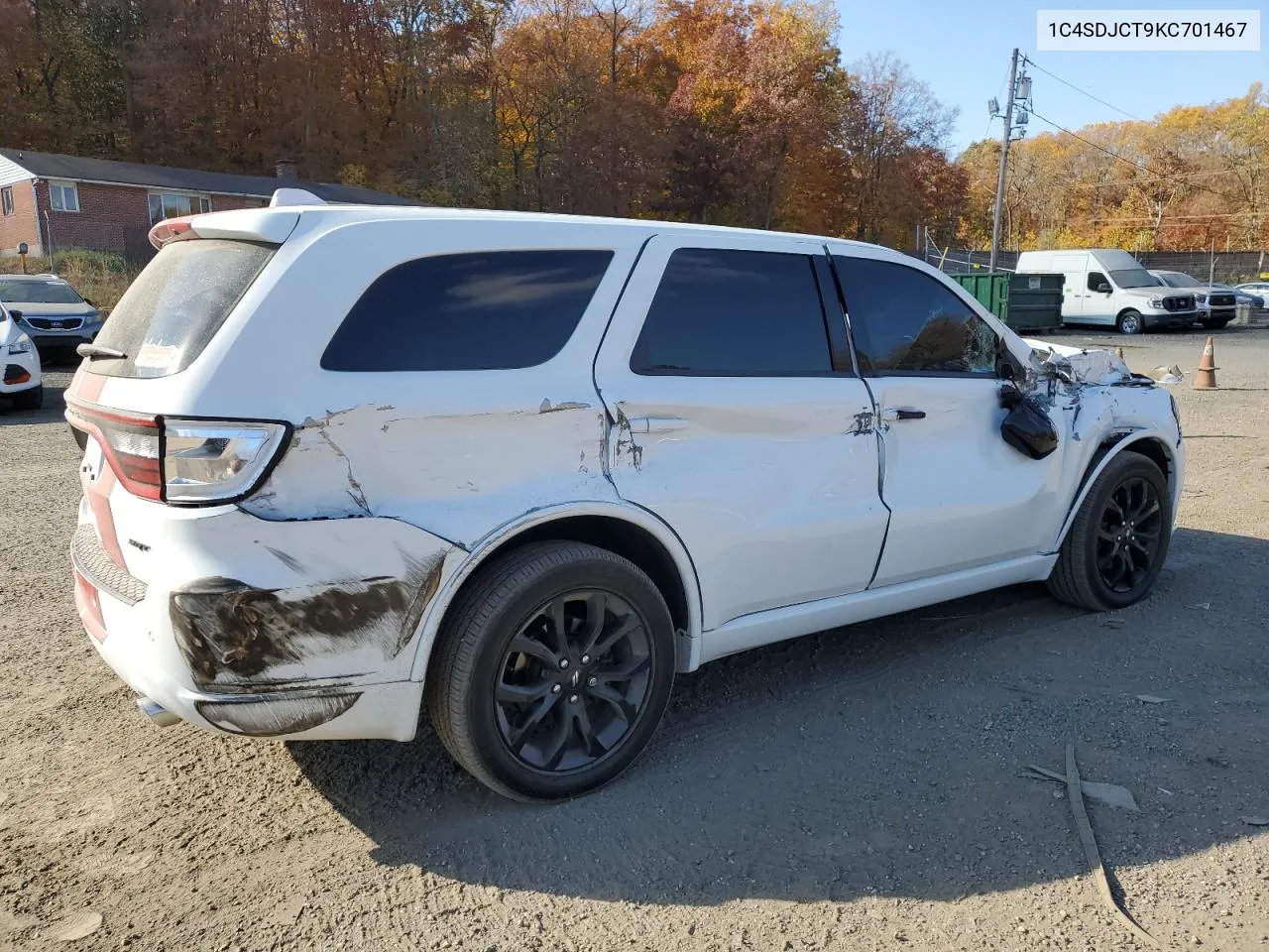 2019 Dodge Durango R/T VIN: 1C4SDJCT9KC701467 Lot: 78452474