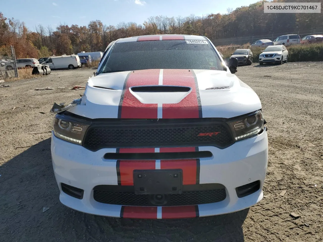 2019 Dodge Durango R/T VIN: 1C4SDJCT9KC701467 Lot: 78452474