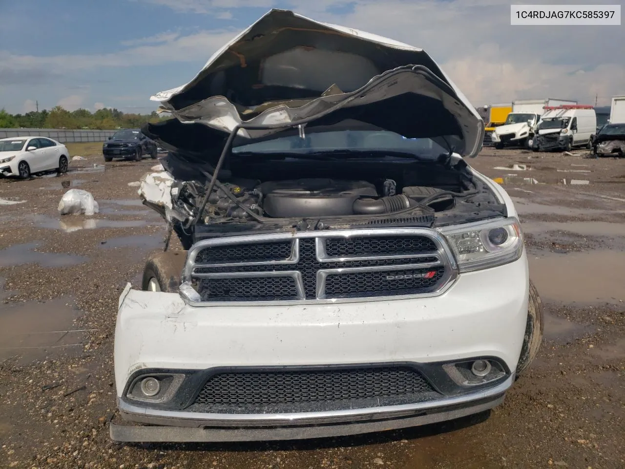 2019 Dodge Durango Sxt VIN: 1C4RDJAG7KC585397 Lot: 78690654