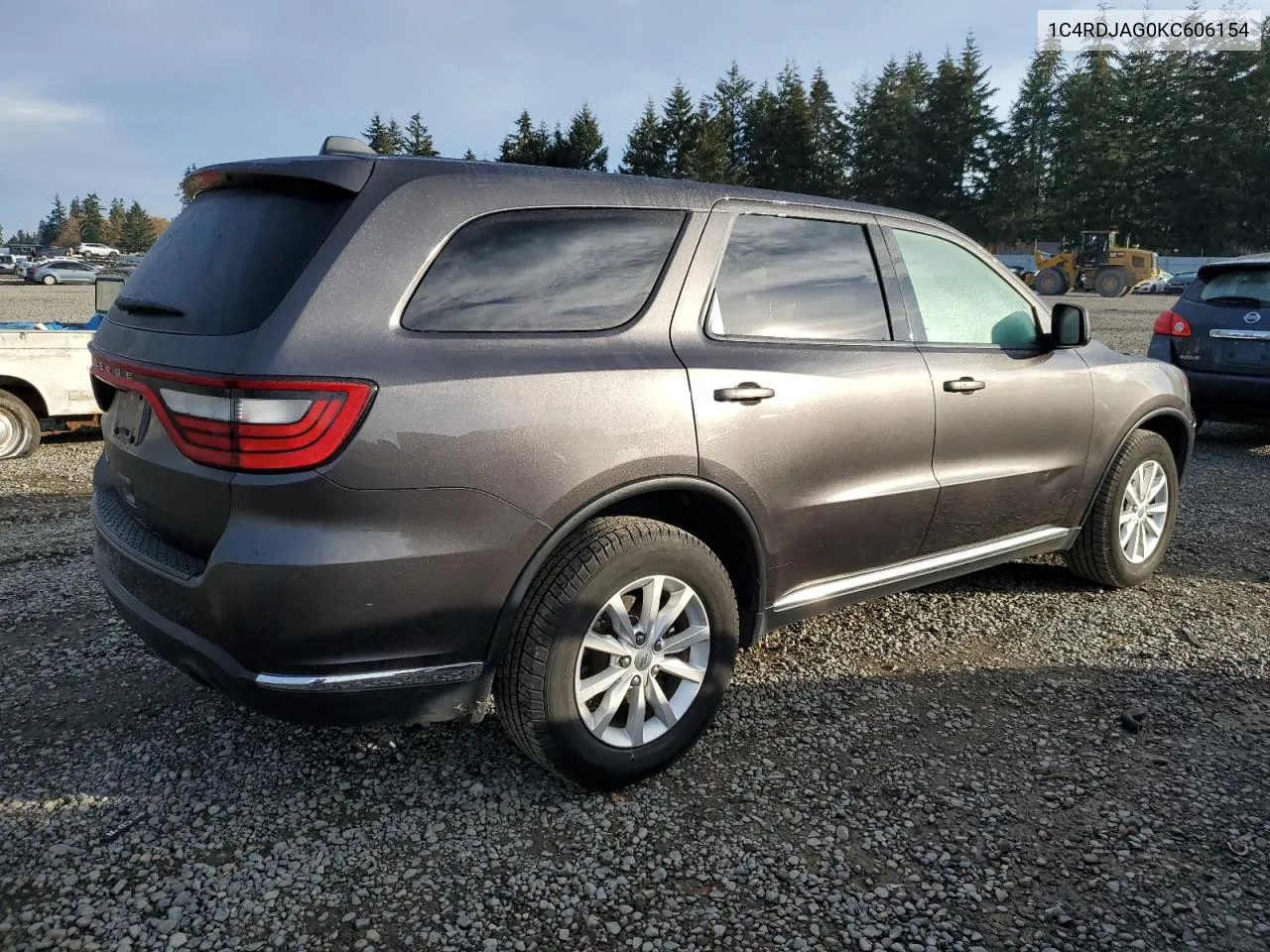 2019 Dodge Durango Sxt VIN: 1C4RDJAG0KC606154 Lot: 79743774